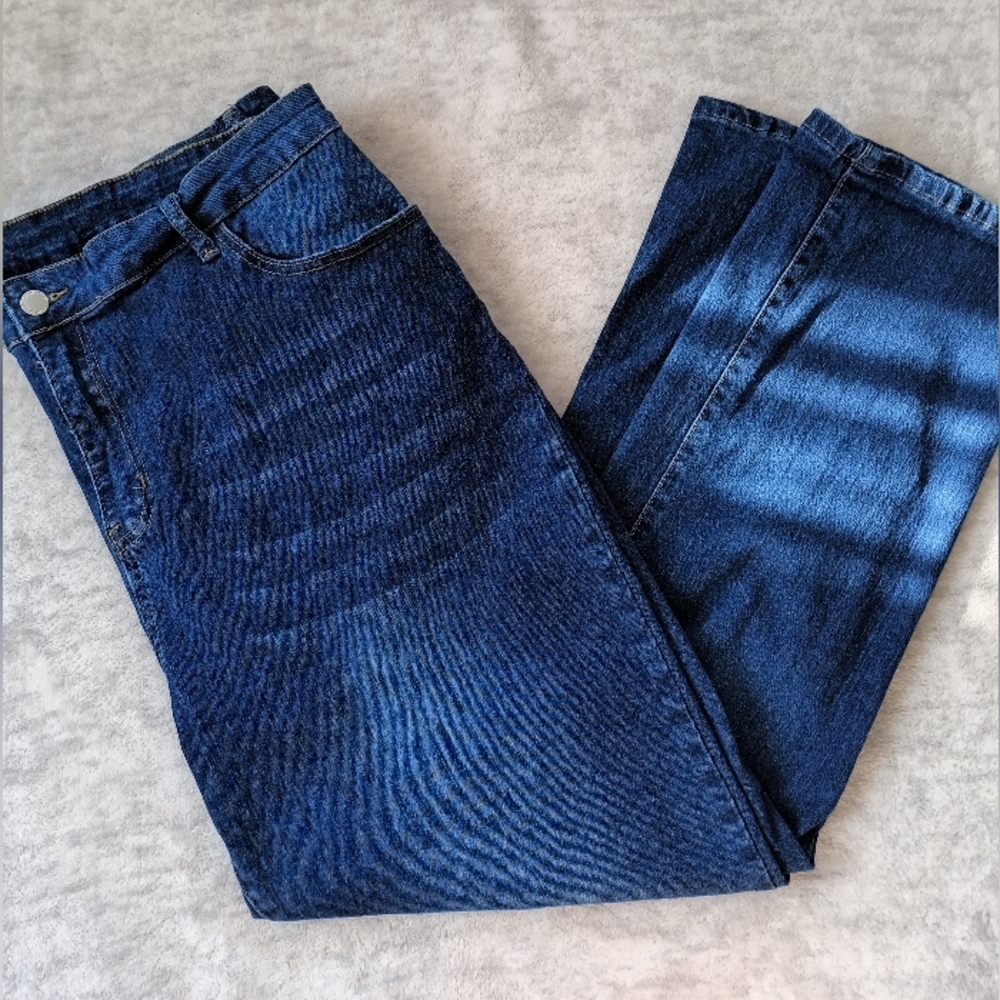 SHEIN | Size 4X Blue straight leg jeans